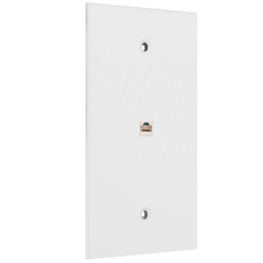 White 1-Gang Phone Jack Wall Plate