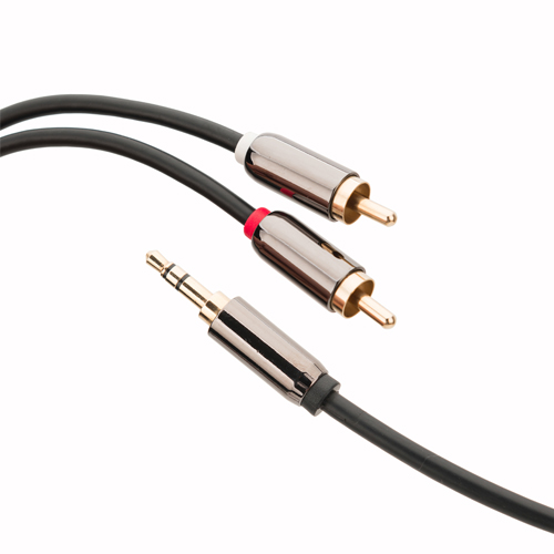 3.5mm plug to 2 rca audio cables