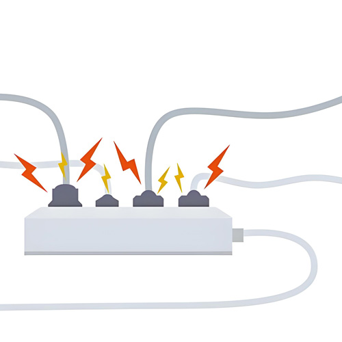 laptop charger sparks as you plug in