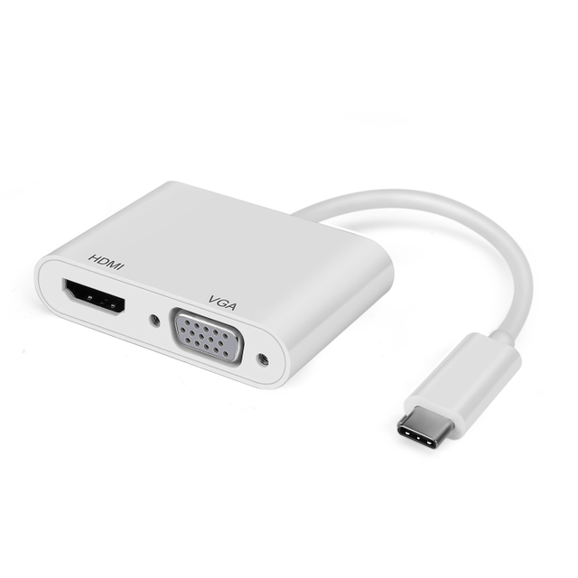 USB C to HDMI and VGA Adapter