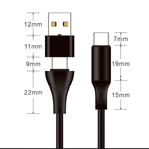 double-ended USB-C cable