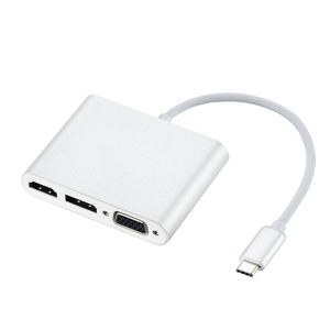 USB C to DisplayPort HDMI and VGA Adapter